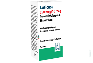 LUTICASS 250 MCG/ 10 MCG AEROSOL INHALASYONU, SUSPANSIYON (120 DOZ)